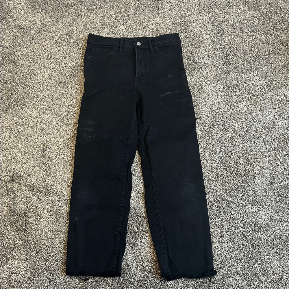 Express Women's Black Straight Jeans